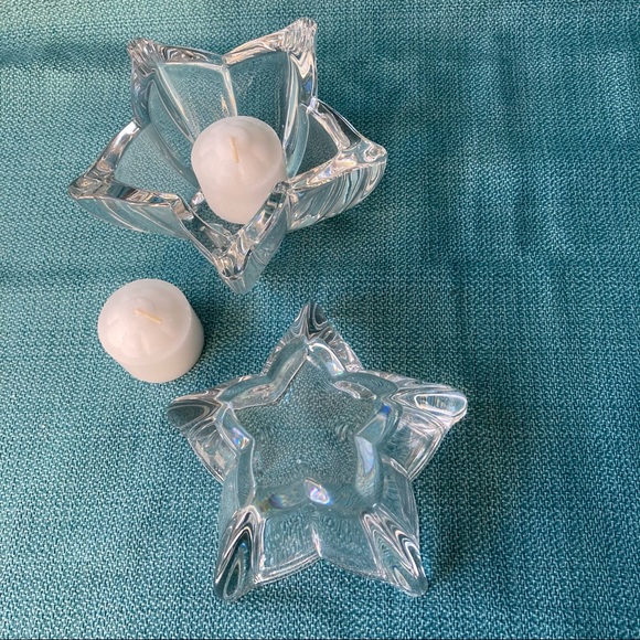 Vintage WMF Starflower 24% Lead Crystal Votives Set of two - Picture 4 of 7